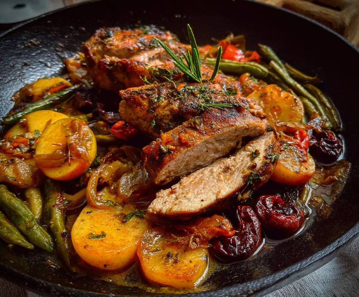 Mediterranean Pork & Apples