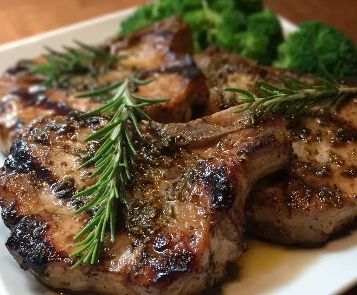 Grilled Rosemary Pork Chops