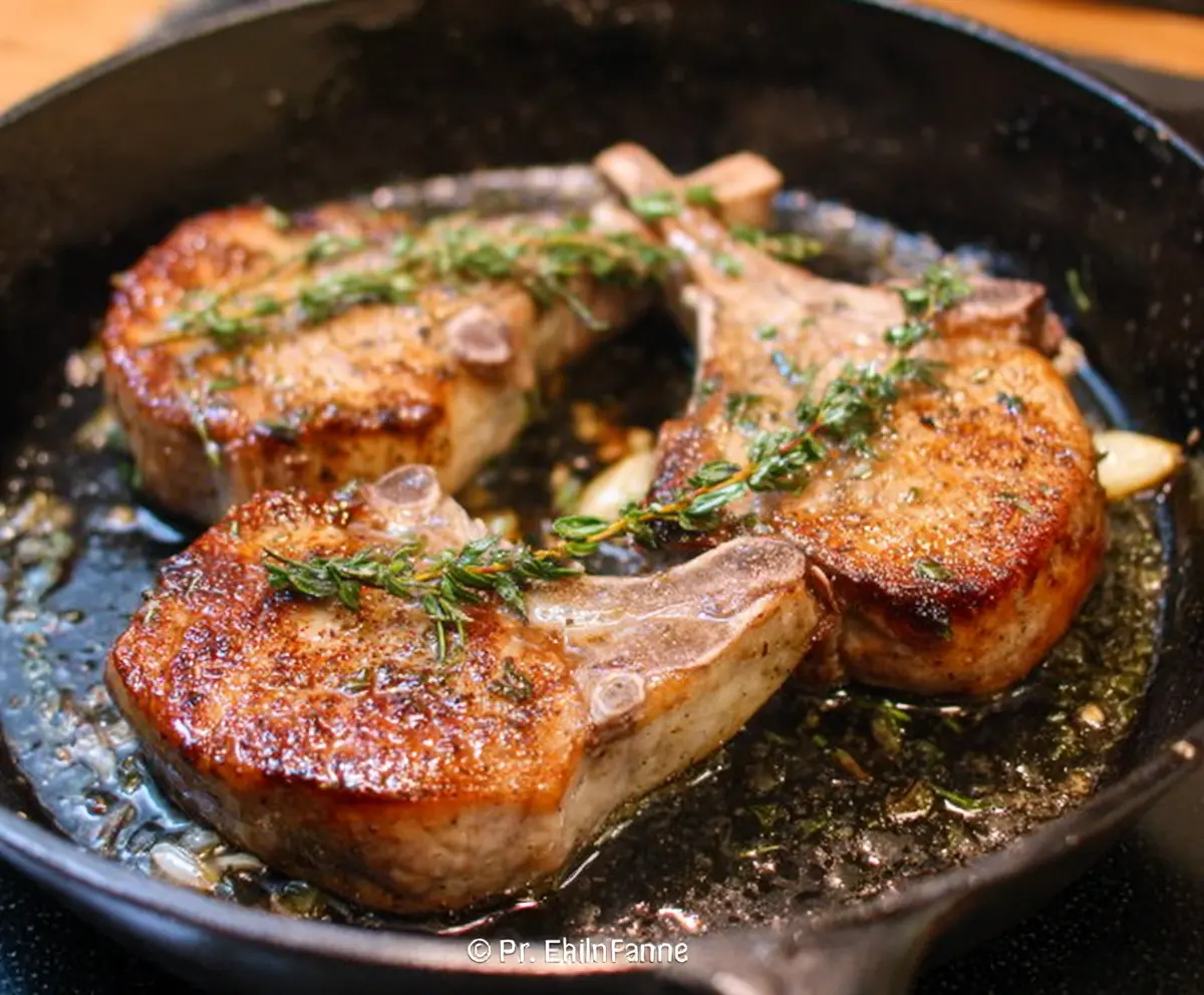 Pan Roasted Pork Chops